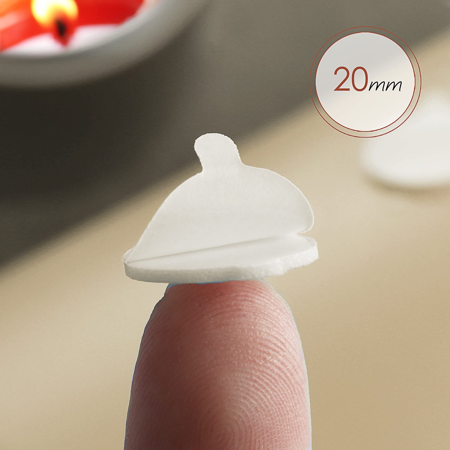 Hearth and Harbor Candle Wicks for Candle Making and Adhesive Candle Wick Stickers, 100 6-Inch Cotton Wicks + 100 Double-Sided Heat Resistant Candle Stickers