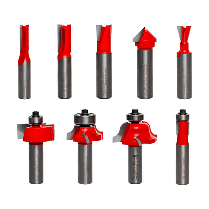 Freud 91-108: 9 Piece Basic Bit Set (1/2" Shank)