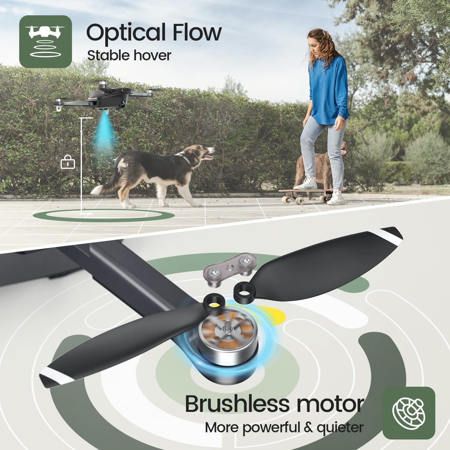Holy Stone HS175D GPS Drone with 4K Camera for Adults, Under 249g, Foldable RC Quadcopter with Auto Return, 46 Mins Long Flight, Follow Me, Brushless Motor, Circle Fly, Waypoint Fly, Altitude Hold
