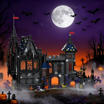 Haunted House Building Set Halloween Castle Architecture Blocks 3007Piece Horror Modular Building Kit for Adults &amp Teens for Men &amp Women