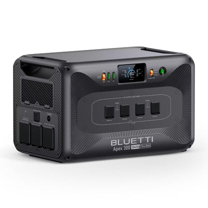 BLUETTI Apex 300 Portable Power Station, 2764.8Wh Solar Generator LFP Battery Backup with 6 3840W AC Outlets (7680W Surge), Simultaneous 120V/240V Output & Black Start, for Home, RV and Emergencies
