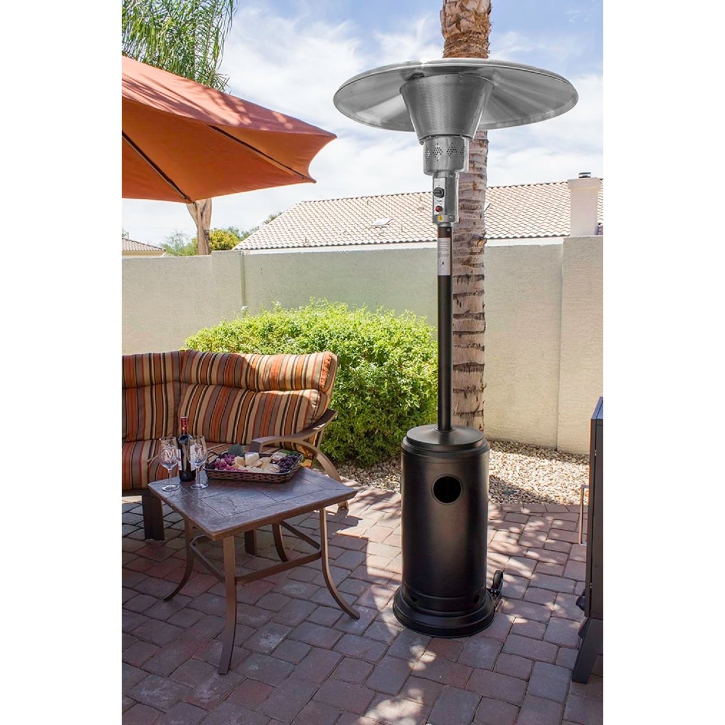 Hiland AZ Patio Heaters Commercial Patio Heater in Bronze