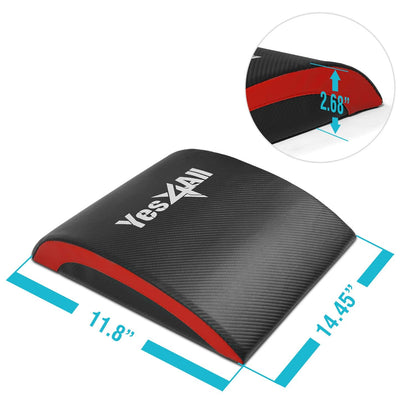 Yes4All Ab Exercise Mat Tailbone & No Tailbone, Foldable Abdominal Sit Up Support Pad, Abs Workout Equipment for Core Training and Lower Back
