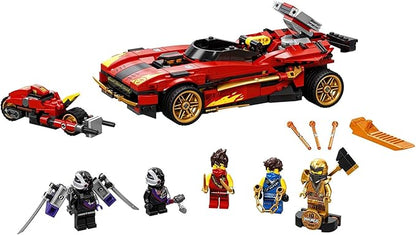 LEGO NINJAGO Legacy X-1 Ninja Charger 71737 Ninja Toy Building Kit Featuring Motorcycle and Collectible Minifigures New 2021 (599 Pieces)