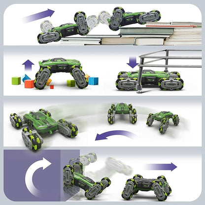 8WD Remote Control Car 2.4GHz Gesture Sensing RC Stunt Car Double-Sided Driving Climbing Toy for Kids 9 10 11 12 Year Old Christmas Birthday Gifts RC Cars Toys for Ages 6 7 8-13 14 Boys Girls