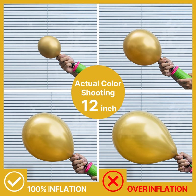 PartyWoo Gold Balloons 120pcs Different Sizes of 18 12 10 5 Inch Gold Balloon Arch Kit Garland for Birthday Wedding Anniversary Baby Shower Graduation Retirement Casino Party Decorations Gold-G101
