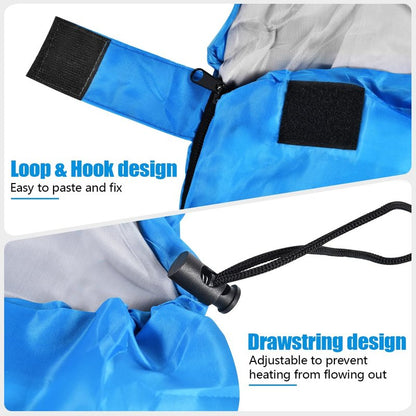 OBTANIM Sleeping Bags Portable Waterproof Thick Camping Sleeping Bag for Adults Kids 4 Seasons Cold Weather or Warm Backpacking Hiking Travel Indoor Outdoor Use (Blue)