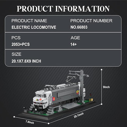 Reobrix BB15000 Train Building Block Set 66803 Collectible Electric Locomotive Display Creative Model for Train Fans Gift for Adults 14+(2053PCS)