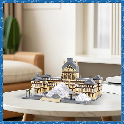 Architecture Louvre Micro Building Blocks Set 3377 PCS World Famous Architectural Model Educational Toys Building Bricks