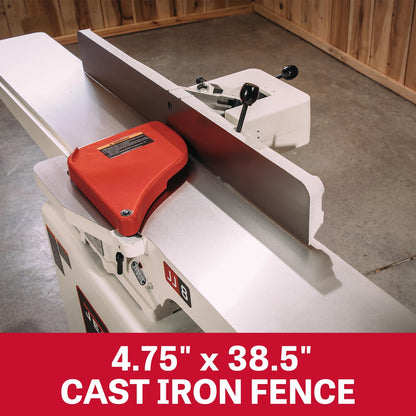JET 8-Inch Jointer, Straight Knife, 2 HP, 230V 1Ph (JWJ-8CS)