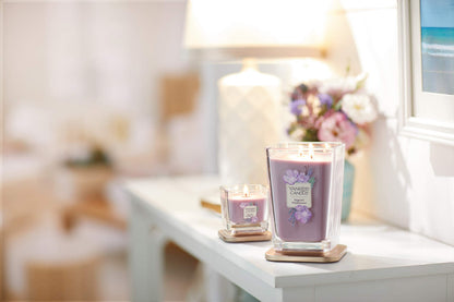 Yankee Candle Elevation Collection with Platform Lid Sugared Wildflower Scented Candle, Large 2-Wick, 80 Hour Burn Time
