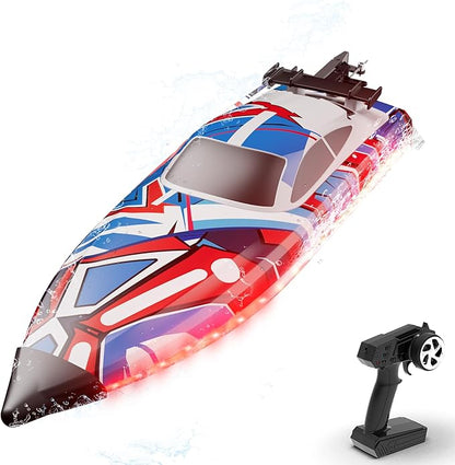 volantexrc Brushless RC Boats for Adults 35+MPH Fast Remote Control Boat for Lakes Full Proportional Boats High Speed RC Boat for Adults (79706)