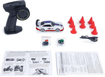 TOUCAN RC HOBBY US in Stock 1/43 Racing Vehicles Gyroscope 4WD Ready to Go Mini Car High Speed 2.4G Mini RC Drift Car Toy Radio Battery Lights Model