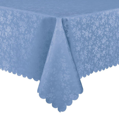 Smiry Rectangle Table Cloth, Waterproof Heavy Duty Vinyl Tablecloths, Wipeable Washable Table Cover for Kitchen, Dining Room (Haze Blue, 60" X 102")