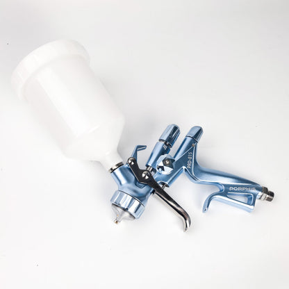 PORPHIS Paint Spray Gun PRD-815 MP Type with a One-piece Nozzle 1.3mm Automotive Refinishing Spray Gun, Blue