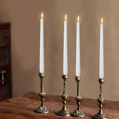 White Taper Candles Unscented Candles Sticks Long Candlestick Smokeless Candle Tapered Candles for Dinner Home Décor Weddings Holiday