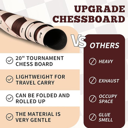 Chess Board Only 20 &amp 0.042 Super Thiness Mousepad Material Non-Slip Roll up Way Storage