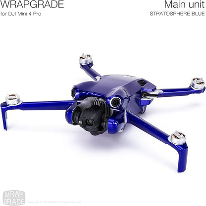 WRAPGRADE Skin Stickers Compatible with DJI Mini 4 Pro | Full Wrap (Stratospher Blue)
