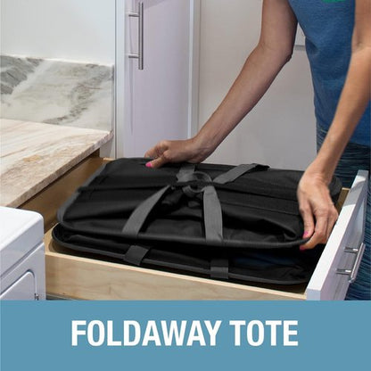 CleverMade Collapsible Laundry Caddy - XXL 64L Foldable Hamper & Tote, Space-Saving Organizer - Black Gray, 2 Pack