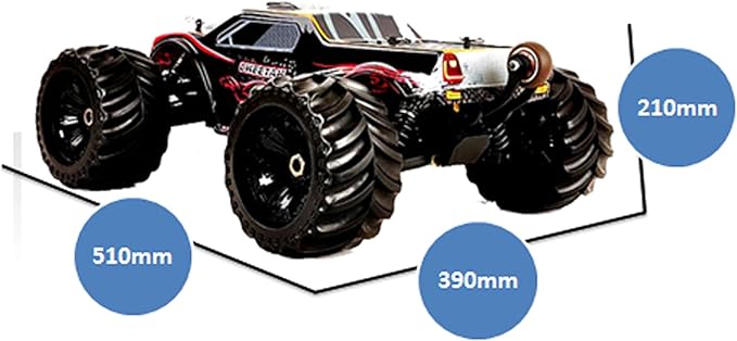 JLBRACINGRC 1/10 Brushless RC Car for AdultsFast 50+ mph High Speed RTR RC Truck 4WD Offroad Monster Truck 2.4GHZ Radio Controlled Electric Remote Control Car IPX7 Waterproof Racing Vehicle
