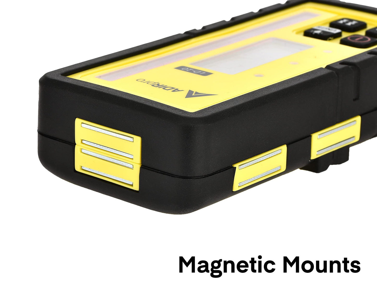 Adir Universal Rotary Laser Detector with Rod Clamp, Digital Laser Receiver with Dual LCD Display for Adir, Spectra, Leica, and Other Top Brand Rotary Red Lasers, 300m Range (LD-10)