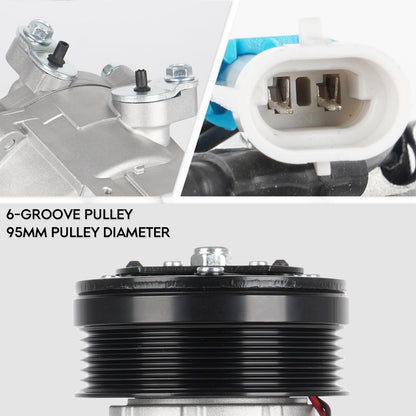 New AC Air Condition Compressor w/Clutch for 2013-2018 Chevrolet Sonic L4 1.8L 1.8 (NOT for 1.4L Engine; for manual temp control only), 29167C, 42699130
