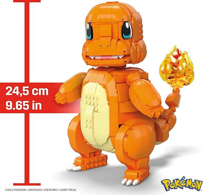 MEGA Pokémon Jumbo Charmander Building Set with 750 Compatible Bricks and Pieces and Poké Ball Toy Gift Set for Ages 10 and up HHL13