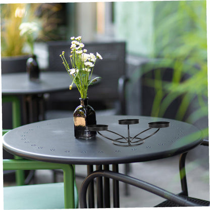 Beaupretty 3 Arms Candle Holders Christmas Metal Candelabra Taper Candle Stand Retro Candle Stand Candlestick Cup for Fireplace Table Wedding Decoration