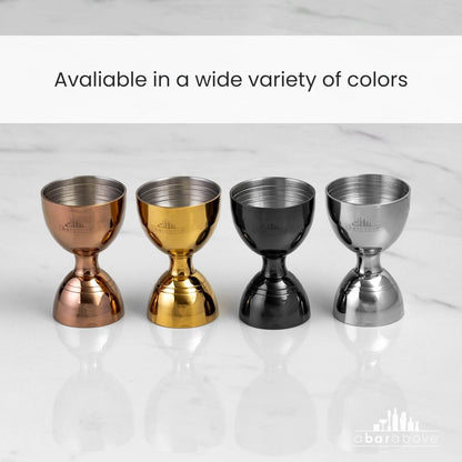A Bar Above Premium Bell Jigger, 304 Stainless Steel Double Cocktail Jigger with 10 Internal Measurements, Heavy Duty Professional Bar Tool for Bartending, Stainless Finish, Ergonomic Design, 1 Pack