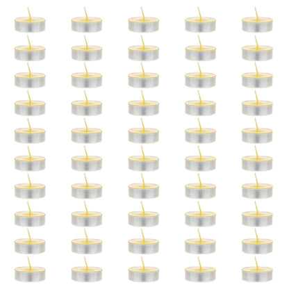 Mega Candles 50 pcs Scented Tea Lights Citronella Candles, Hand Poured Paraffin Wax Candle 8 Hours, Indoor & Outdoor Use, Camping, Festivities, Events, Party Usage, Patio, Barbecue BBQ, Picnics