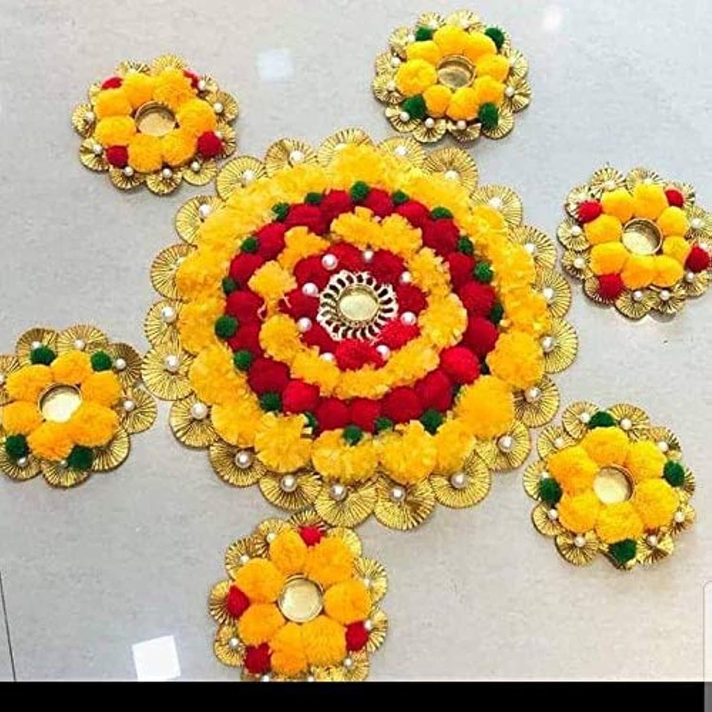 Home Decorative Diya Gift Set of 7, Diwali Gift, New Year Gift, Home Decoration Candles
