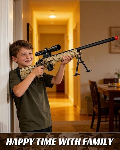 Nueris 1:1 M24 Building Blocks Gun Sets - 1088 PCS Model Guns Collection Toy Building Bricks Sniper Set Shootable - Simulation Militarily Toy Lovers