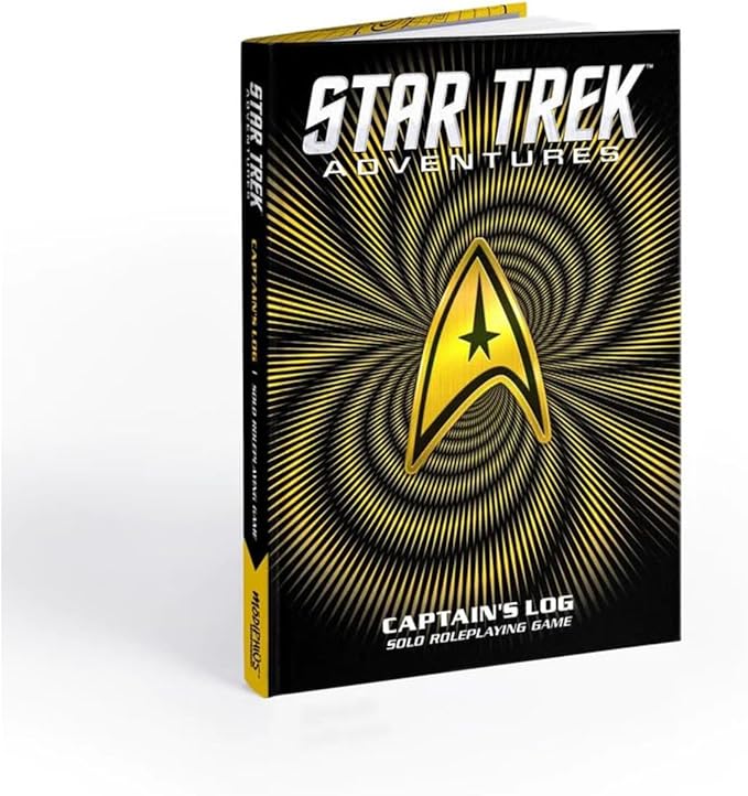 Modiphius Star Trek Adventures: Captain's Log Solo RPG - TOS Delta Edition - Hardcover Book 2d20 Rolplaying Game 326-Page Full-Color Digest Sized Book
