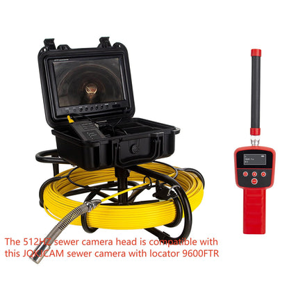 WP9600FTR 512HZ Sewer Camera Head Replacement Parts Self Leveling with Locator 12 Lights Guide Wheel Protective Cover,Accessory for 23MM JQKJCAM Pipe Drain Sewer Inspection Camera SP09F WP90F WP9612