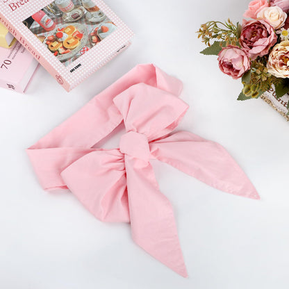 Man Fai Sky Newborn Swaddle Sash, Soft Cotton Bow Decorative Strap for Swaddles, Adorable Maternity Bow Sash, 70x5.5 Inch, Pink