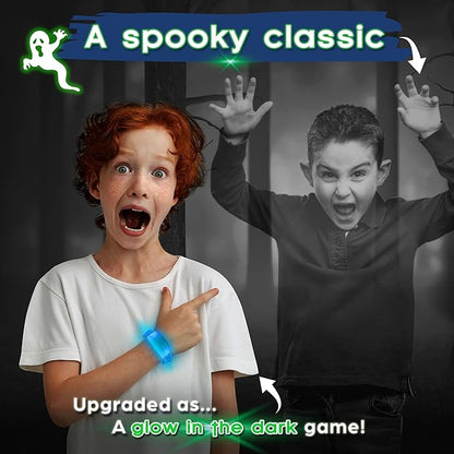 Ghosts in The Graveyard Redux: One of The Best Spooky Outdoor Games for Kids | Ages 5+ 4-8 Players | for Outdoor Parties &amp Camping | Glow in The Dark Toys | Tween Boy Gift Ideas | Ghostly Fun!