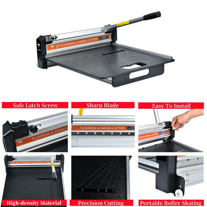 20" Pro Flooring Cutter, Vinyl Floor Cutter Kit For Laminate, Engineered Hardwood, Siding, LVT, VCT, SPC, LVP, WPC and Vinyl Plank (KC510H20)