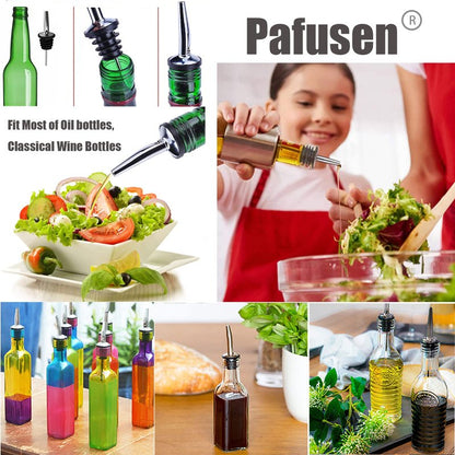 20 Pack Liquor Pour Spout, Liquor Bottle Pourers, Pour Spouts for Liquor Bottles with Dust Caps Seal Covers, Bar Tool, Hygienic, Dishwasher Safe