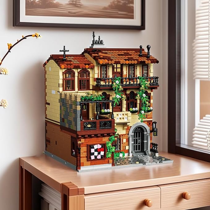 3800 Pcs Jules Castle House Building Set 13 Inch Large MOC Romantic Love Story - Italian Renaissance Architecture Kit Compatible with Lego Ideal Valentine's Gift for AdultsLovers Him Her Girls 14+