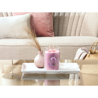 Yankee Candle Wild Orchid Scented Signature 20oz Large Jar 2-Wick Candle Over 60 Hours of Burn Time