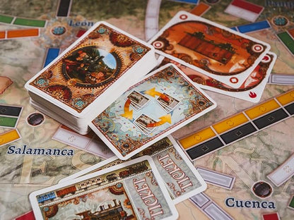 Asmodee Ticket to Ride Iberia + South Korea Board Game Expansion - Train Route Strategy Game Family Fun for Kids &amp Adults Ages 8+ 2-6 Players 30-60 Minute Playtime