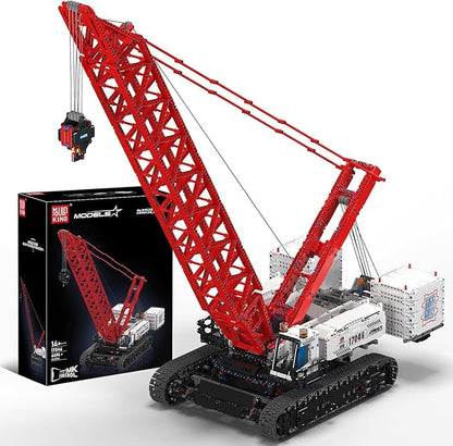 Mould King 17046 Crawer Crane LR16000 Building Block Kits MOC Mobile Crane Heavy-Duty Cranes Model Sets to Build APP Control Large Engineering Vehicles Collectible Set for Adults (4494+ Pieces)