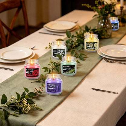 CLTNIKET 12-Pack 3.5oz Scented Candles Gift Set - Natural Soy Wax, Cotton Wick Aromatherapy Candles, Six Different Fragrances for Home Decor & Perfect Summer Gifts.