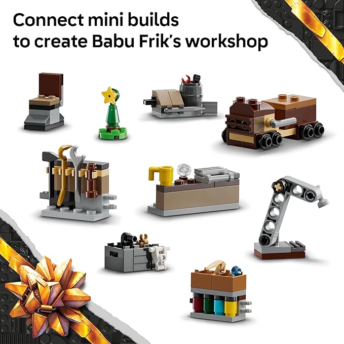 LEGO Star Wars Advent Calendar 2025 Kids Toy - Holiday Countdown Playset with 24 Toys for Boys &amp Girls Ages 6+ - Includes C-3PO &amp BB-8 Figures - Star Wars Gift Idea for Christmas - 75418