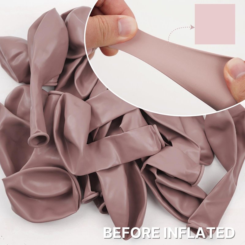 PartyWoo Dusty Pink Balloons 50pcs 12 Inch Boho Blush Lilac Pink Latex Helium Balloons for Princess Birthday Baby Shower Graduation Gender Reveal Anniversary Bachelorette Party Decorations Pink-F54