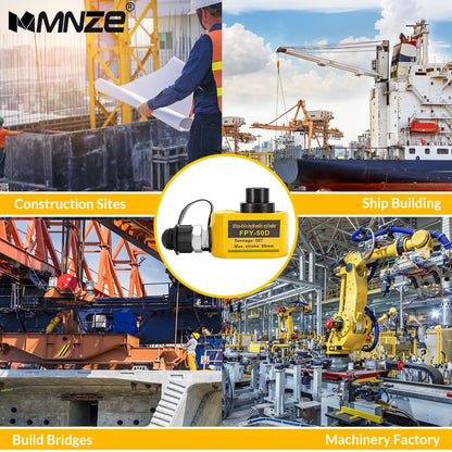 MMNZE 50T 65mm/2.6" Stroke Hydraulic Cylinder Low Profile Jack Multi-Section Ram Jack Lifting Cylinder for Machinery Ship Bridge Construction