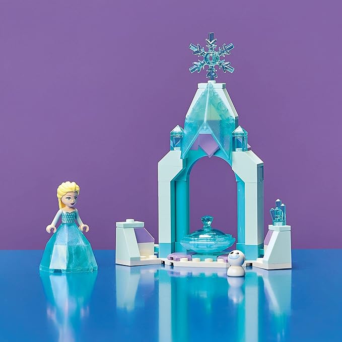 LEGO Disney Elsa's Castle Courtyard 43199 Building Set Disney Frozen Ice Castle with Princess Elsa Mini Doll Figure Disney Princess Toy Set for Kids Age 5+ Great Gift for Birthday or Any Time