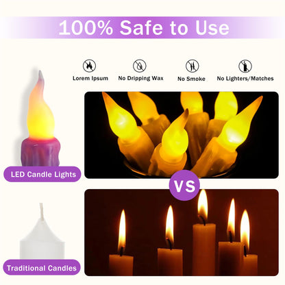 Gedengni Flameless LED Taper Candles with Remote - 6" Battery Operated Taper Candlesticks, Flickering Dripless Window Candles for Mother’Day Wedding Centerpiece Home Decor & Party,4 Pack