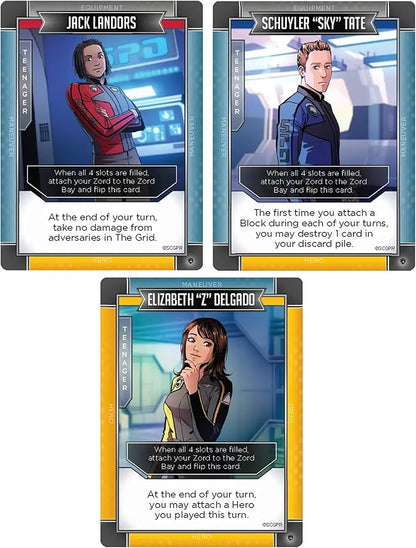 Renegade Game Studios Power Rangers Deck-Building Game S.P.D. Expansion Stackable Cards Strategy 2-4 Players Ages 14+