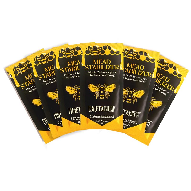 Craft A Brew - Mead Stabilizer - Potassium Sorbate & Potassium Metabisulfite - For At-Home Brewing